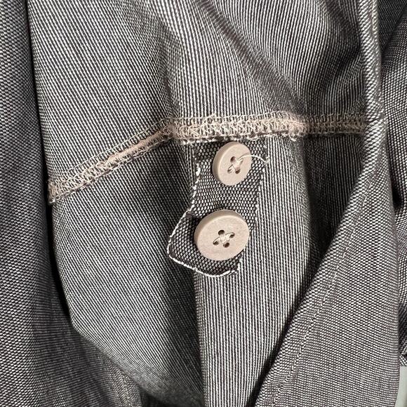 Lululemon Shirt Men’s L/XL? One Thing At A Time Button Down Charcoal Dark Slate - Picture 5 of 8